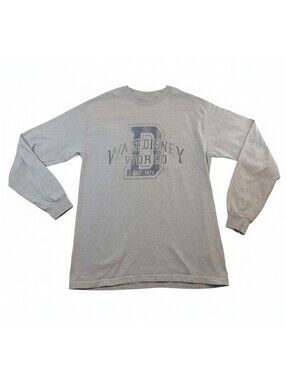 Vintage Walt Disney World Gray Long Sleeve Graphic Tee